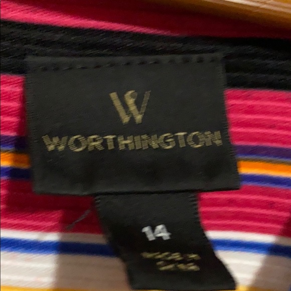 Worthington Sleeveless Striped Dress - Picture 6 of 12